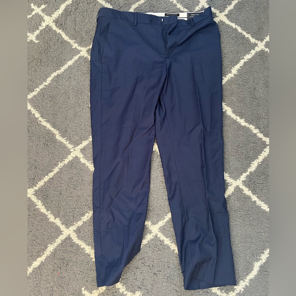 NEW Banana Republic Turkish Wool Suit Pants Royal Blue Slim/Milano Fit 33x30